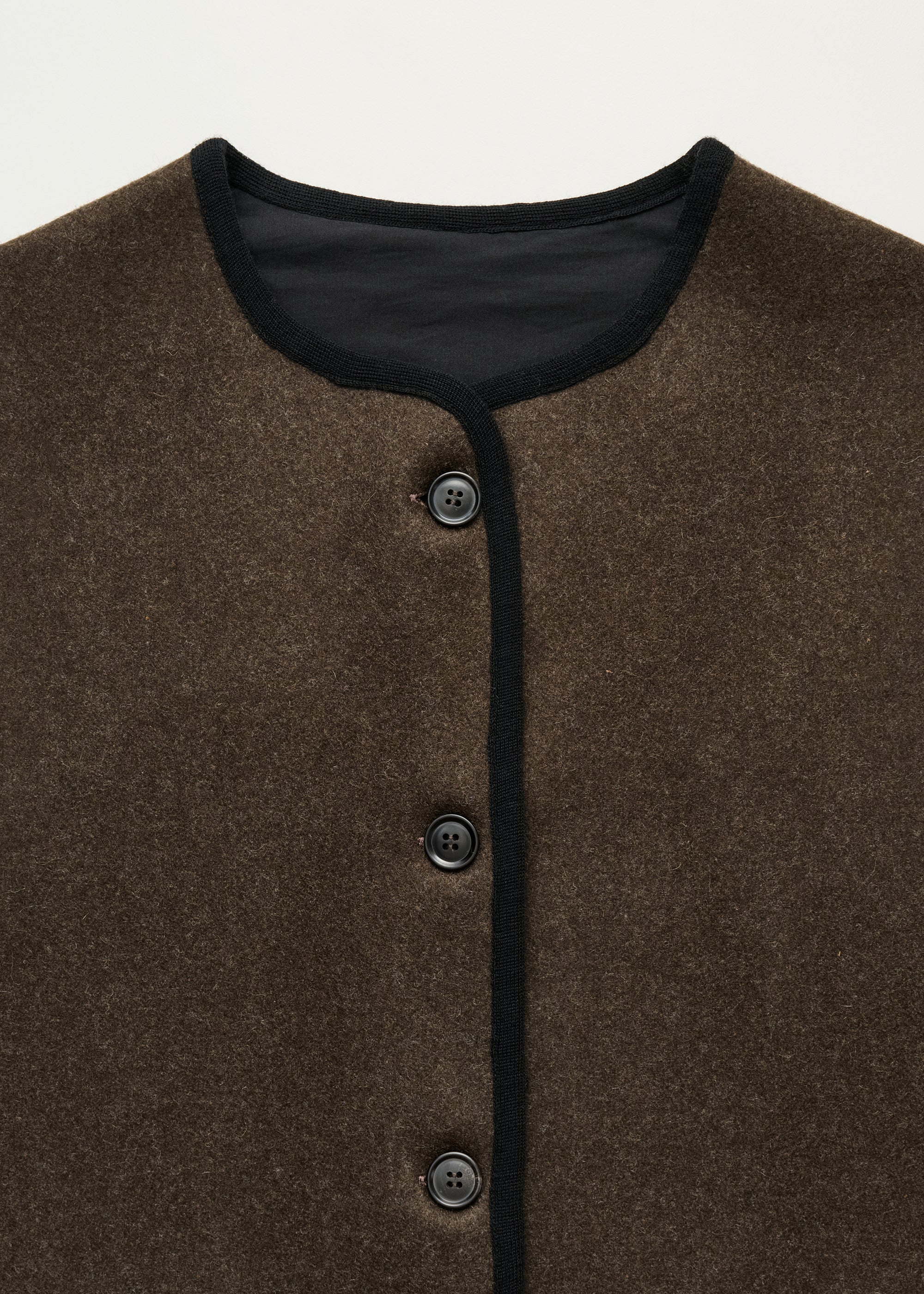 Meha vest – loden | Pure dark brown Vest aiayu