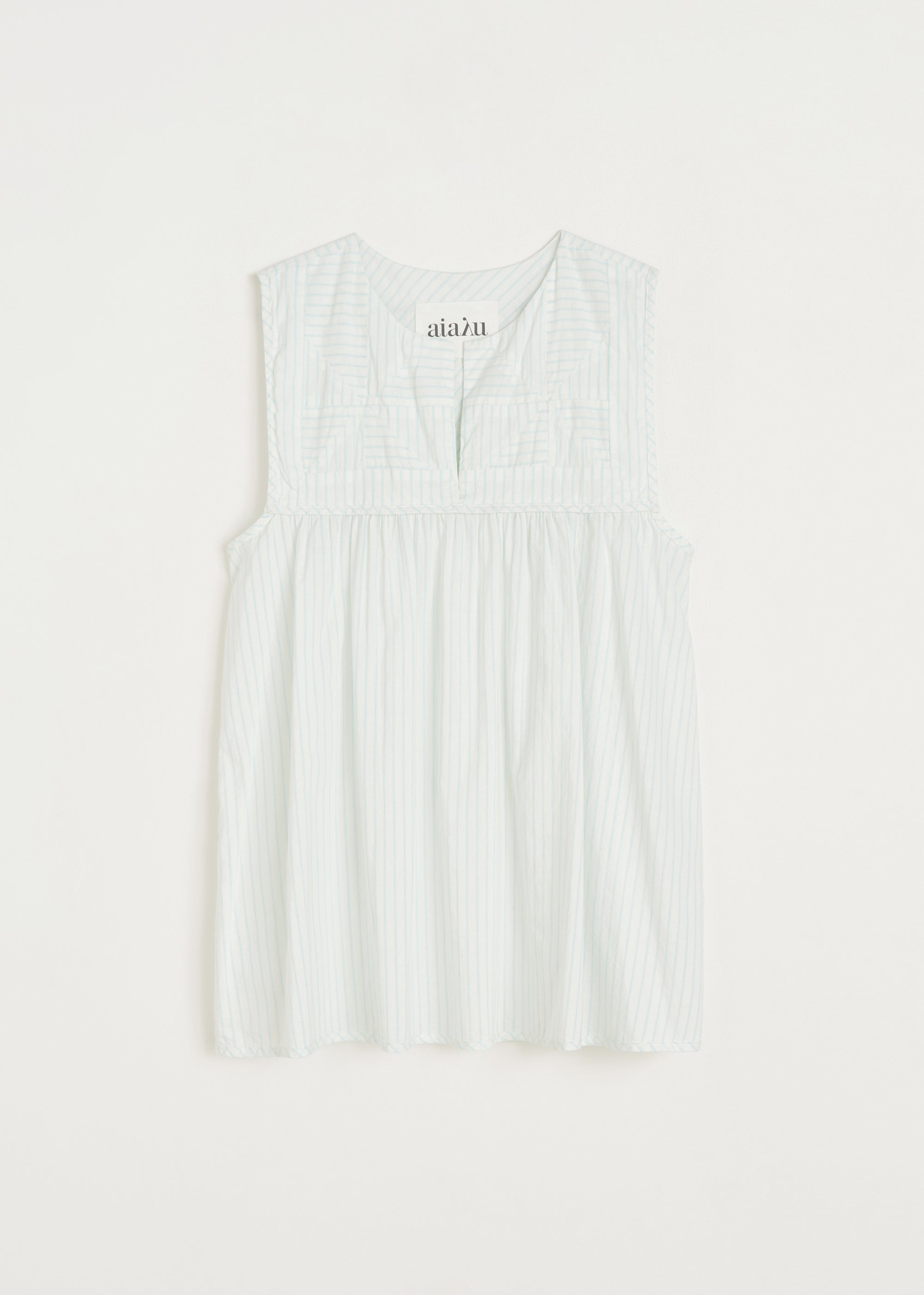 Nalina top mist | Mix Opal Blue Blouse aiayu