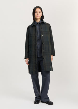 Noor coat check – oilskin silkwax | Foxleigh Coat aiayu