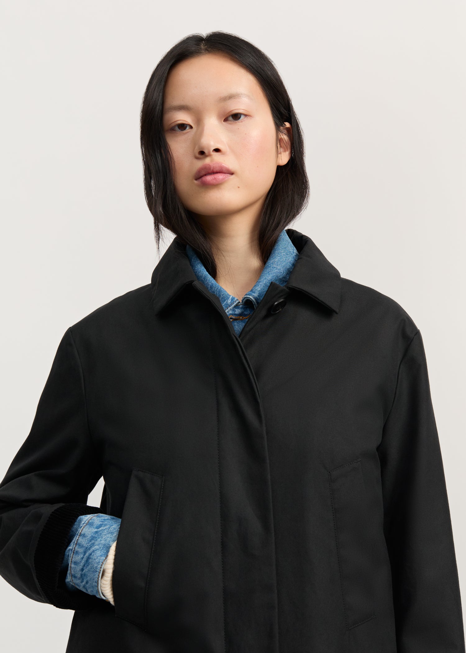 Noor coat – oilskin | Black Jacket aiayu