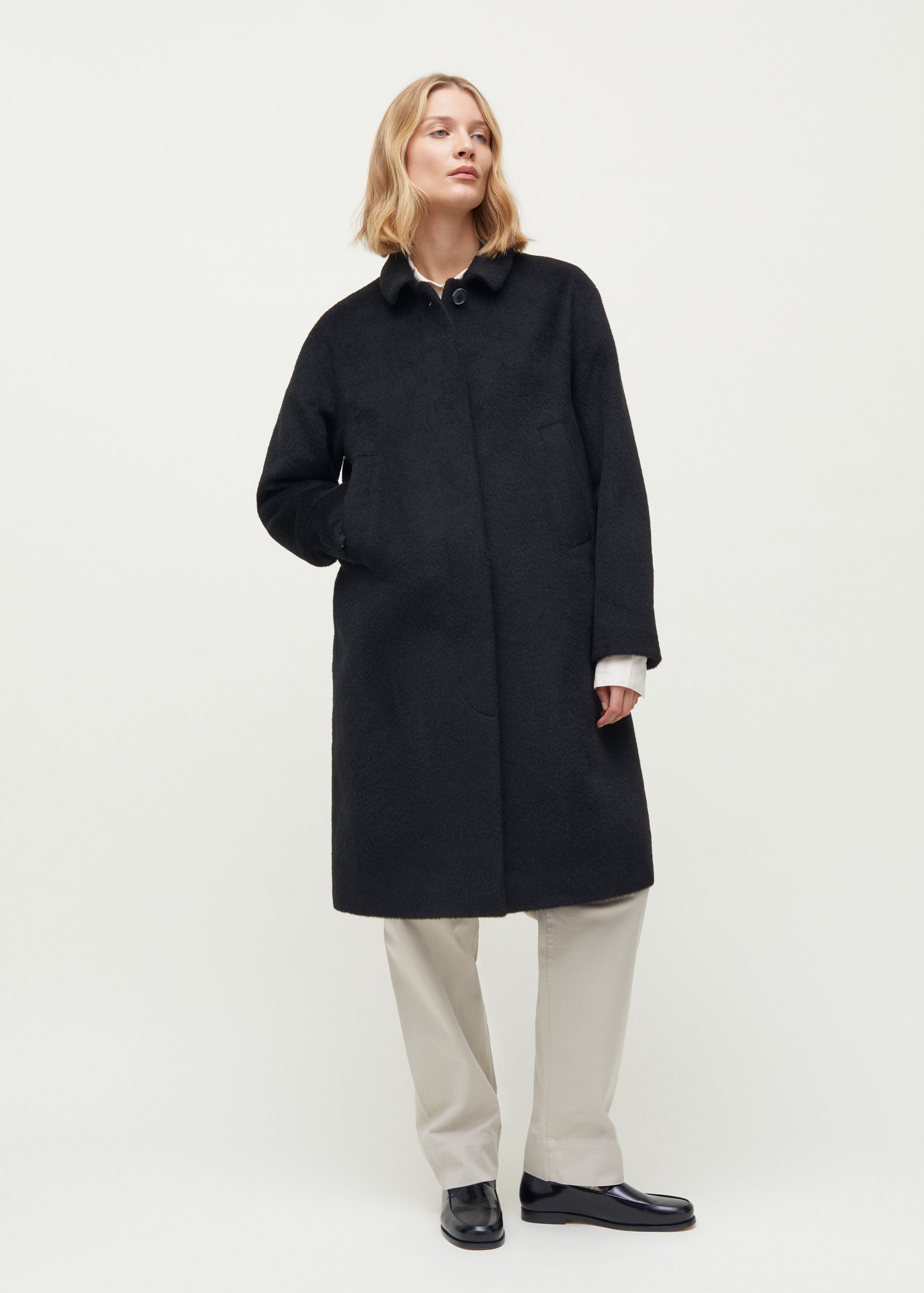 Noor coat – wool | Black Jacket aiayu