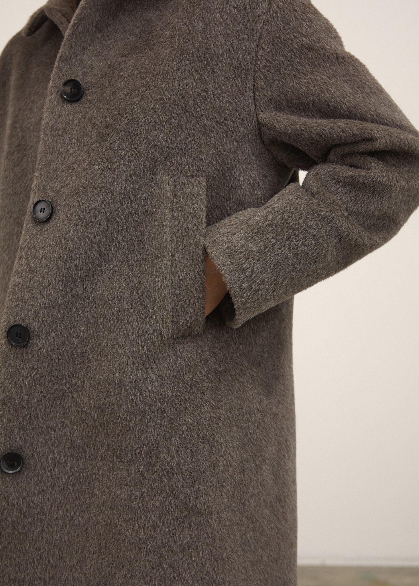 Noor llama wool coat | Yak Melange