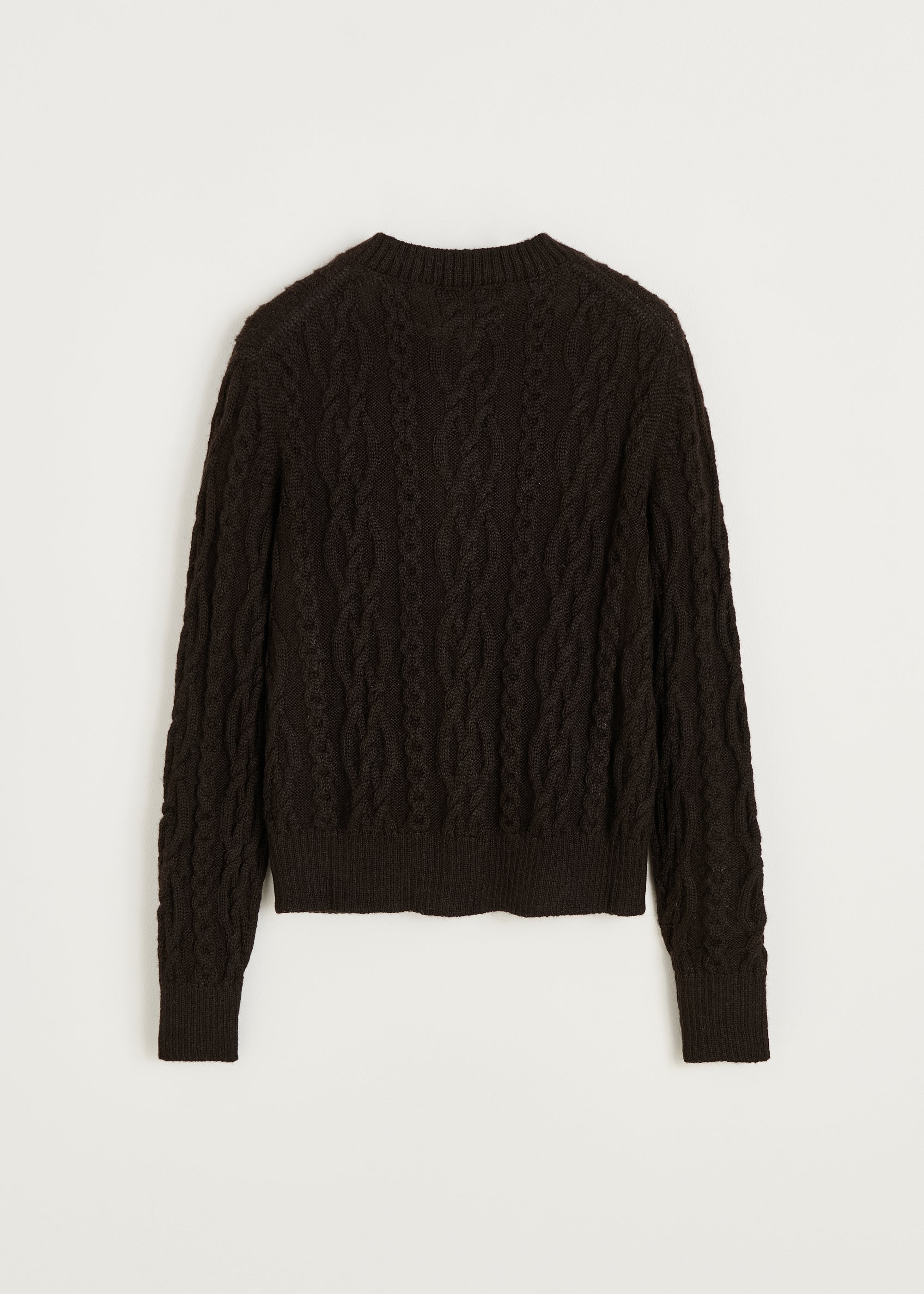 Pala cardigan – llama | Pure Dark Brown Cardigan aiayu