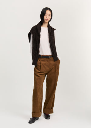 Pala cardigan – llama | Pure Dark Brown Cardigan aiayu
