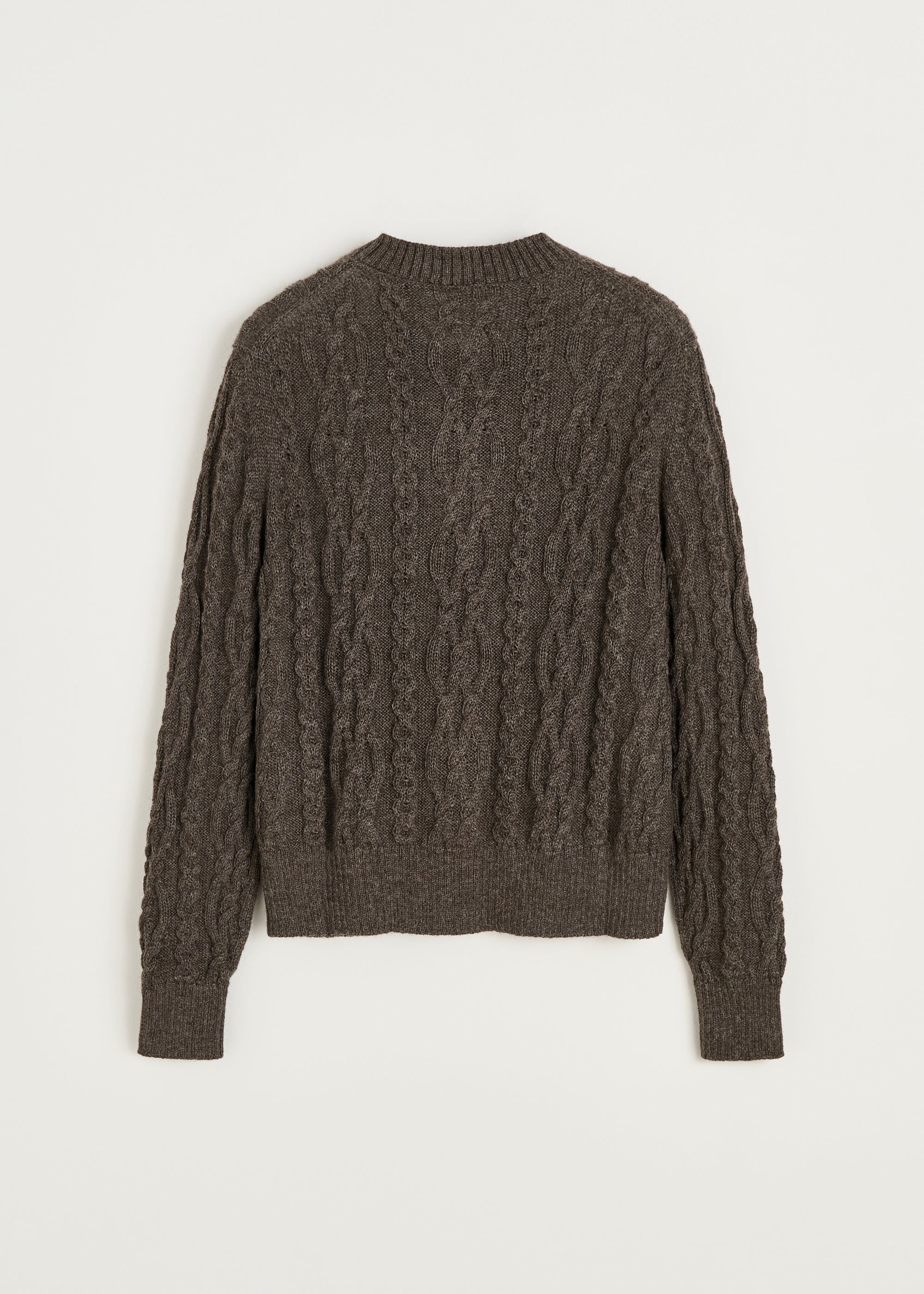 Pala cardigan – llama | Pure Smokey Brown Cardigan aiayu