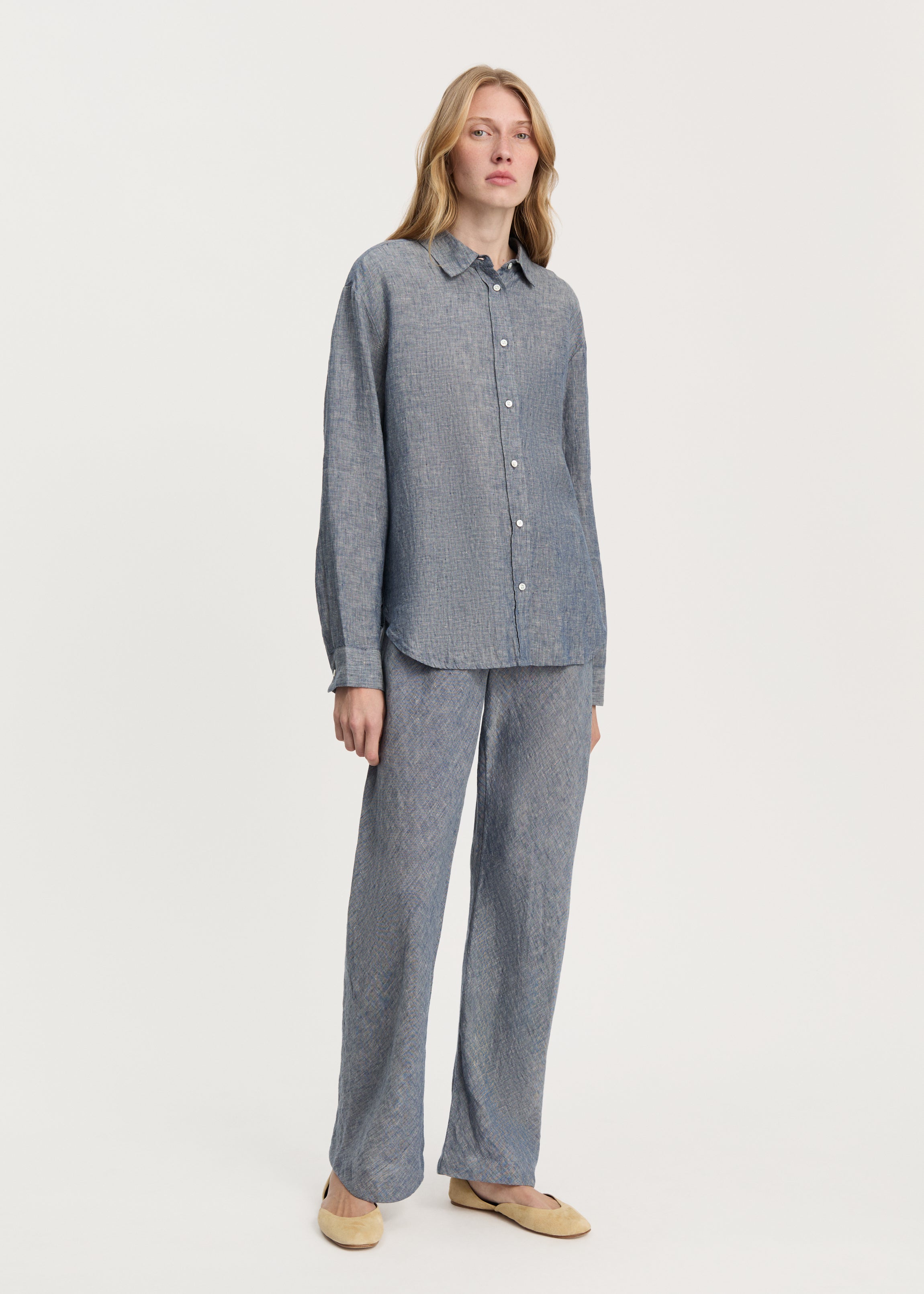 Paulina shirt linen | Night Sky Shirt Woven aiayu