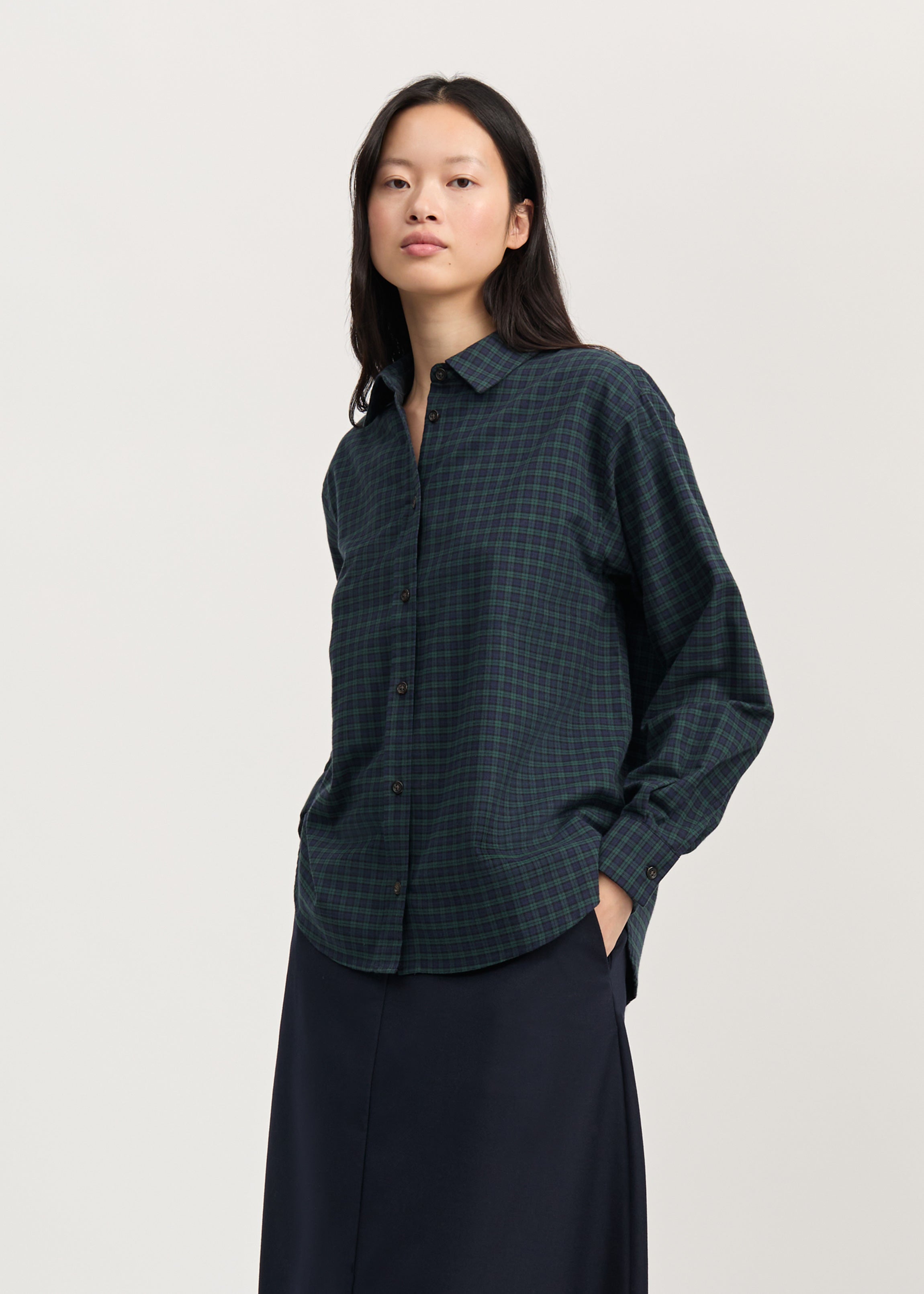 Penny shirt check | Evergreen Shirt Woven aiayu