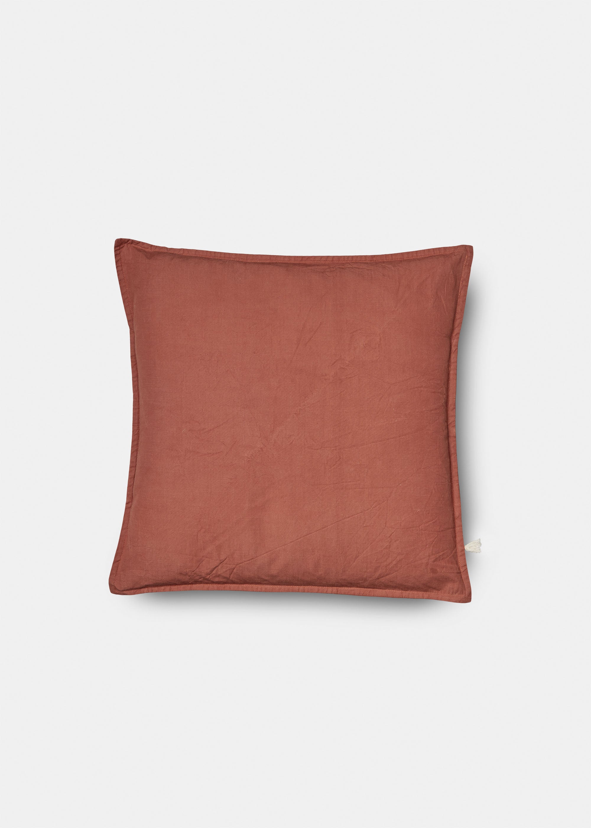 Pillow cotton slub - 50x50 | Terracotta