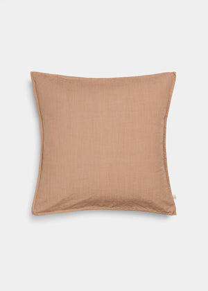 Pillow cotton slub - 50x50 | Light Tabacco aiayu.dk