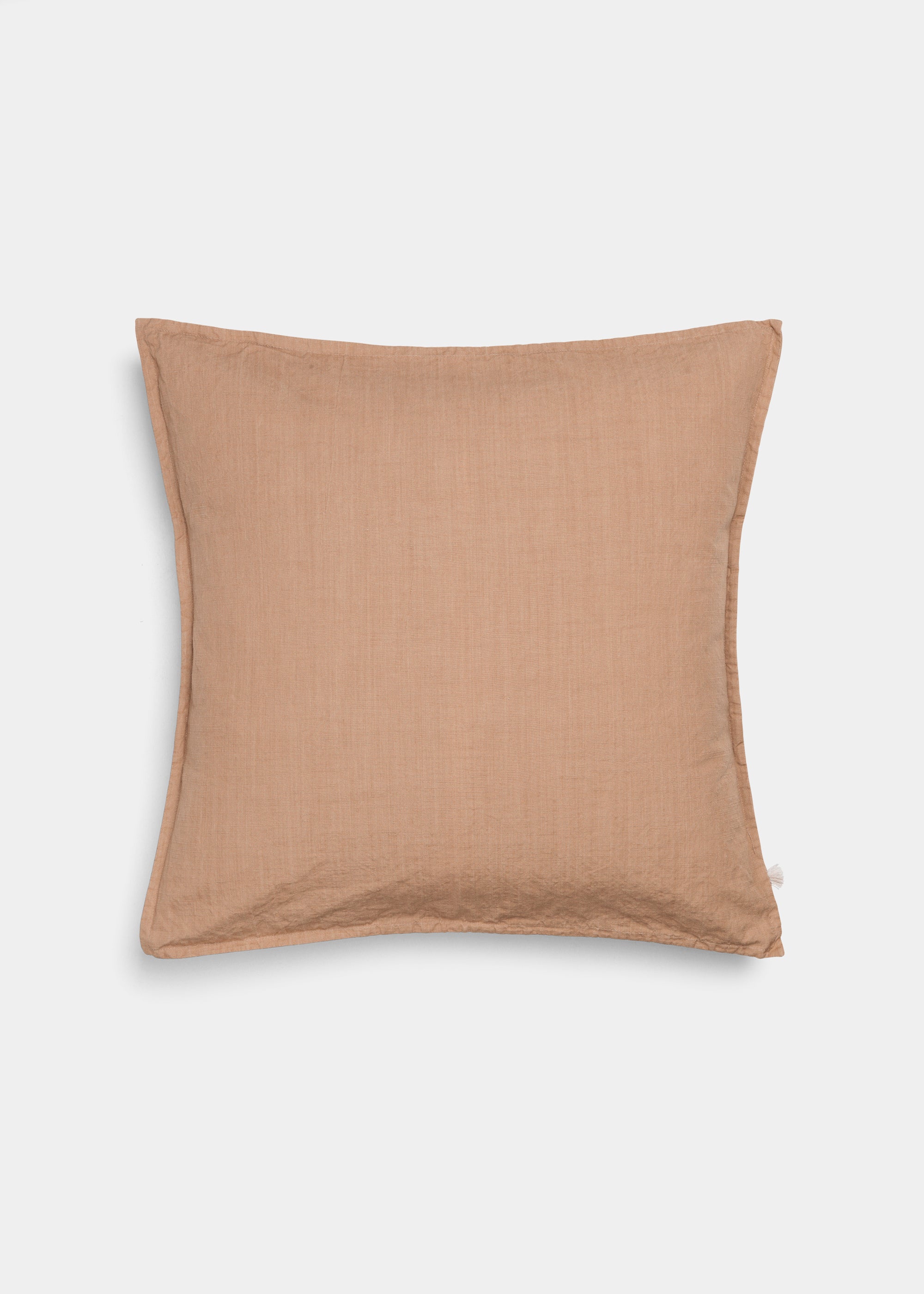 Pillow cotton slub - 50x50 | Light Tabacco aiayu.dk