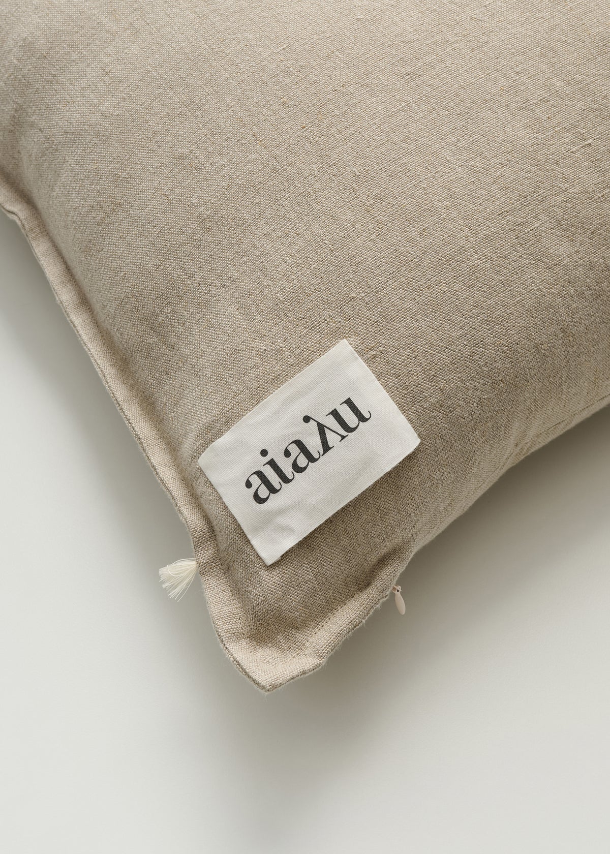 Pillow heavy linen – 50x80 | Natural aiayu.dk