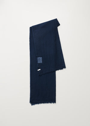 Poon scarf - pure cashmere | Navy