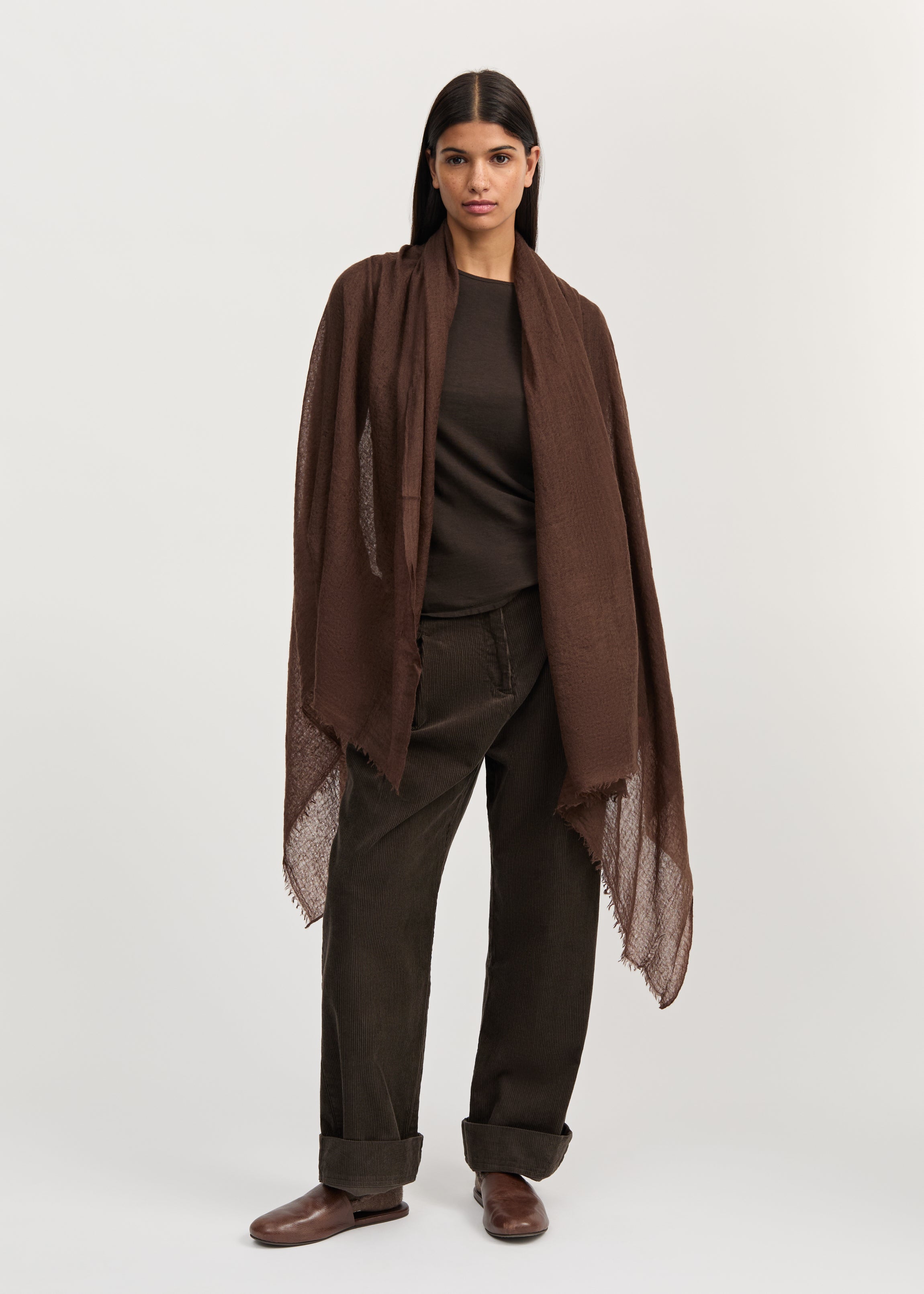 Poon scarf – cashmere | Chocolate Scarf aiayu