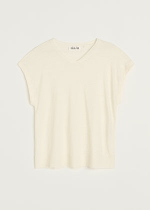 Priti vest – linen | Ecru Vest aiayu