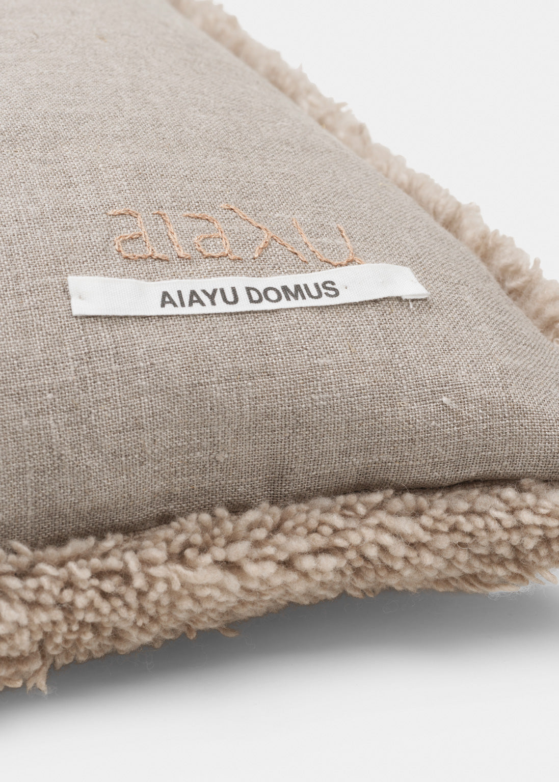 Puffy cashmere pillow - 30x40 | Natural