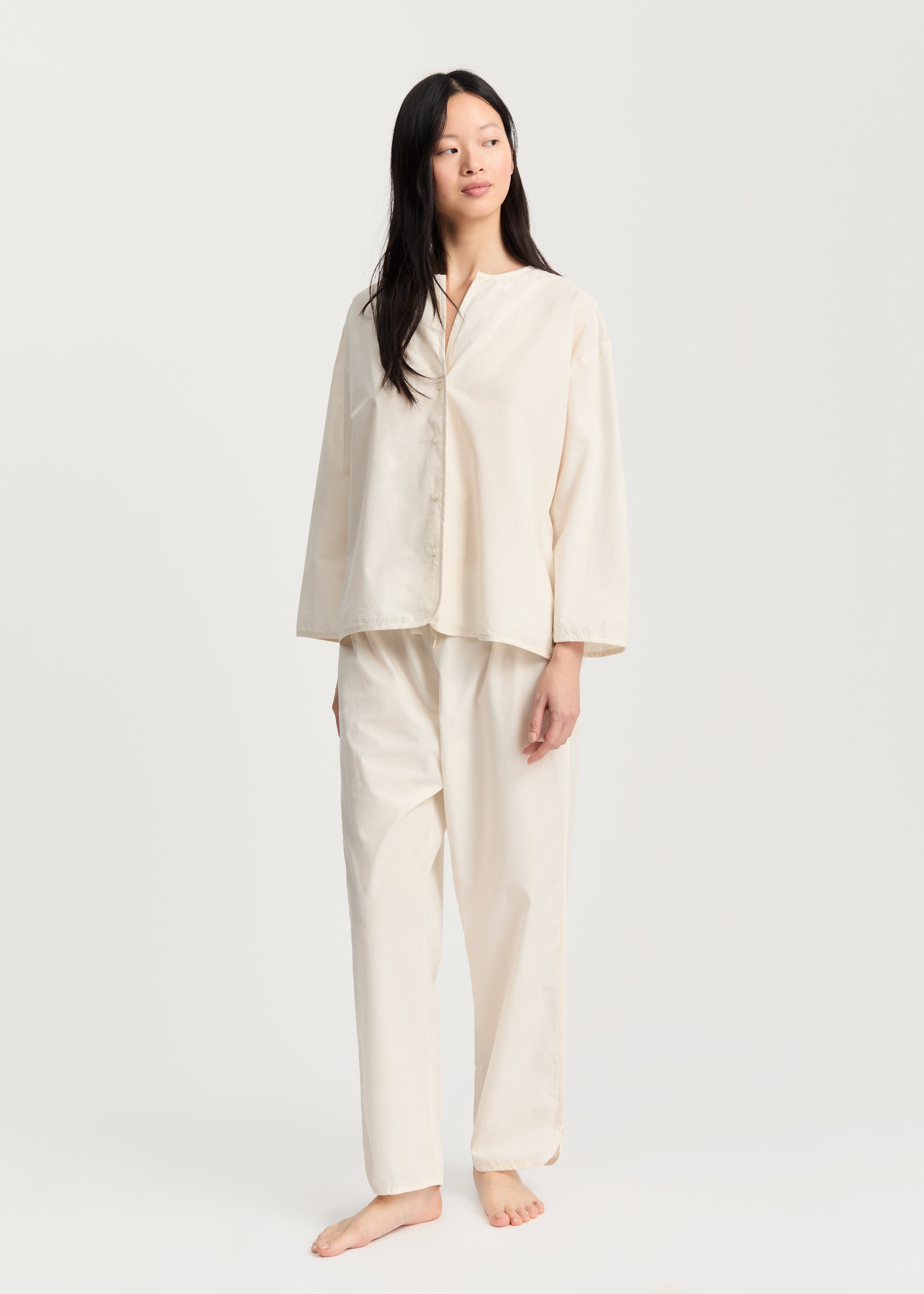 Pyjamas poplin | Pure Ecru Pyjamas aiayu