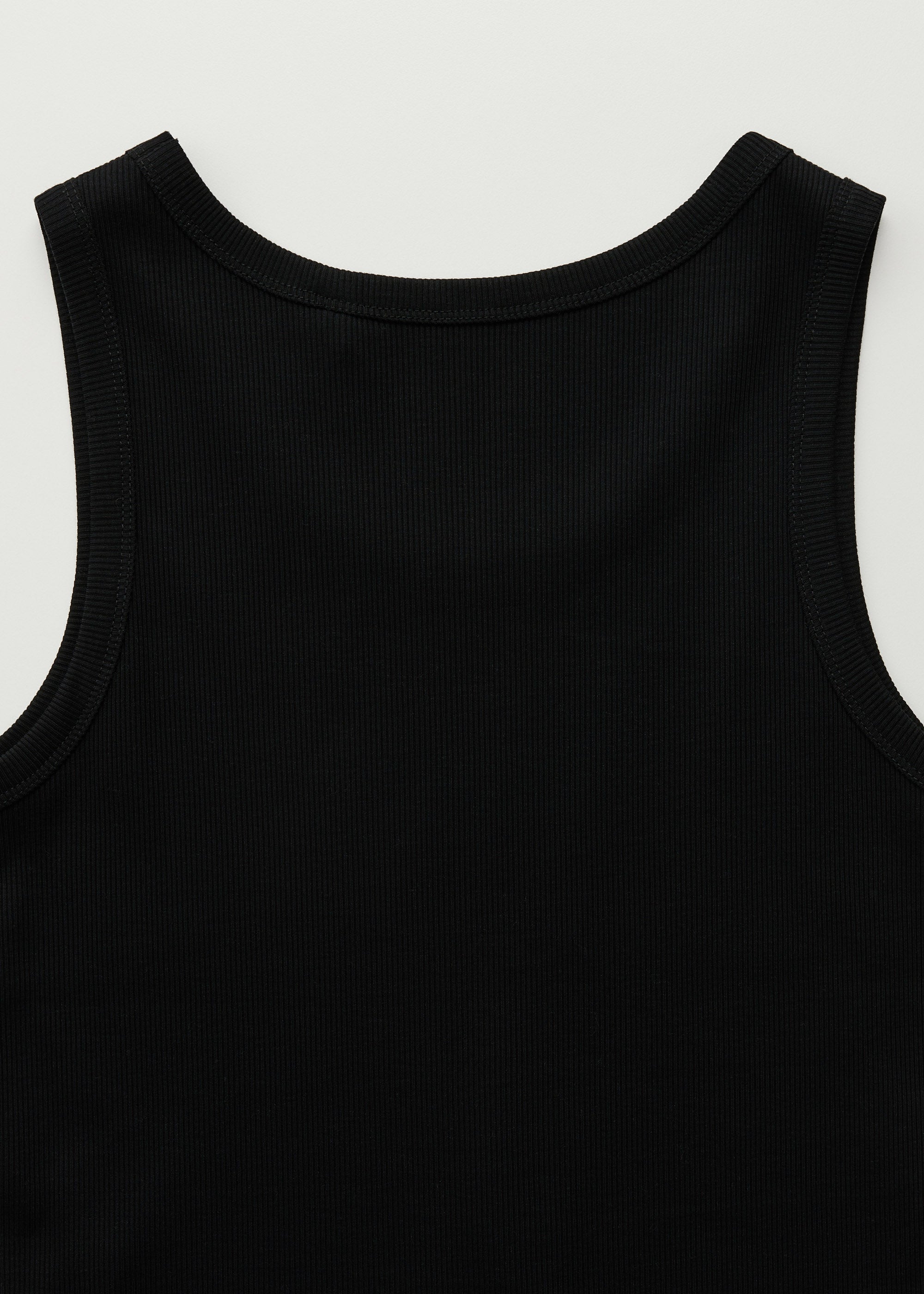 Rib tank top | Black