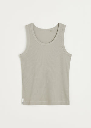 Rib tank top | Grey