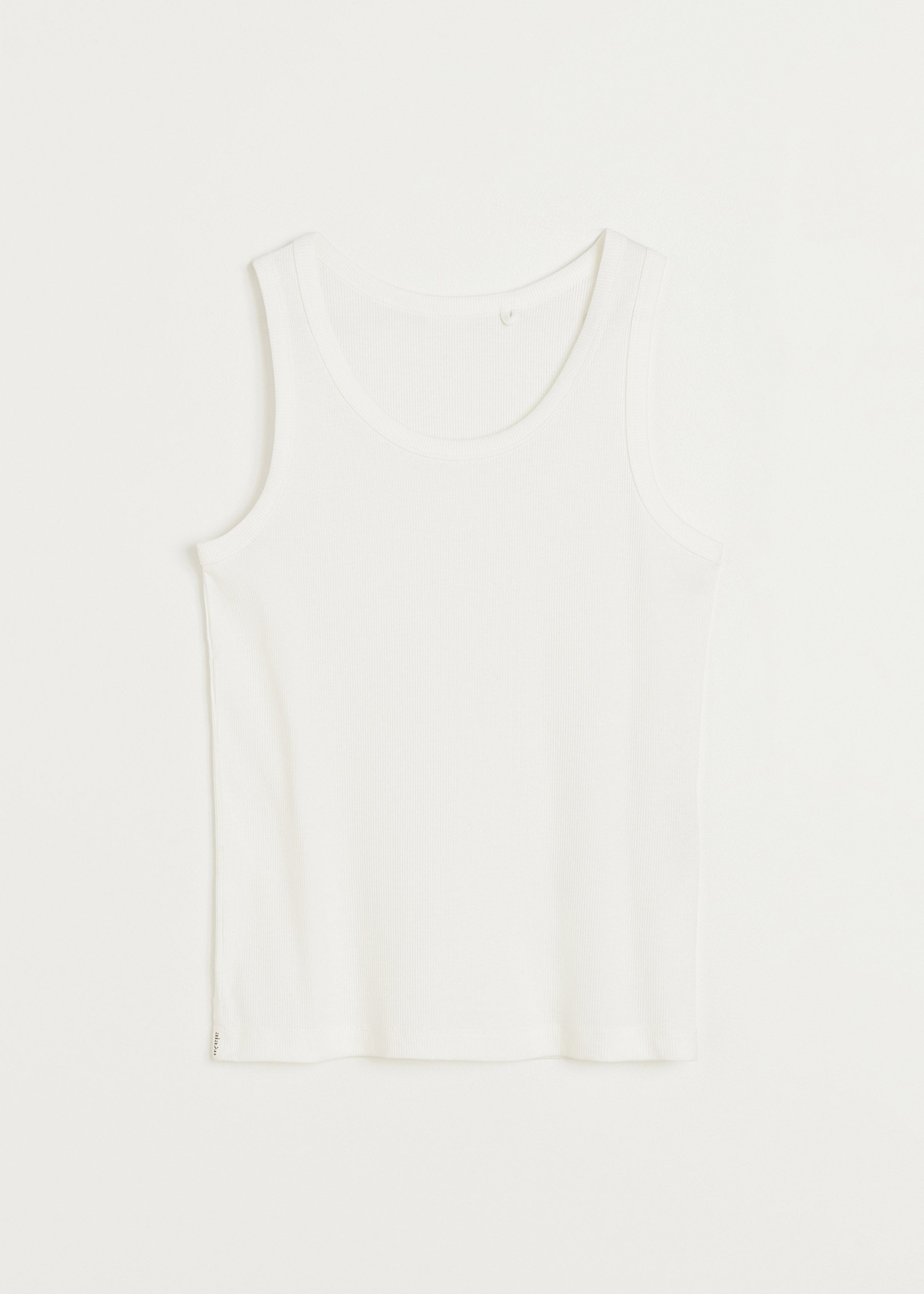 Rib tank top | Off White