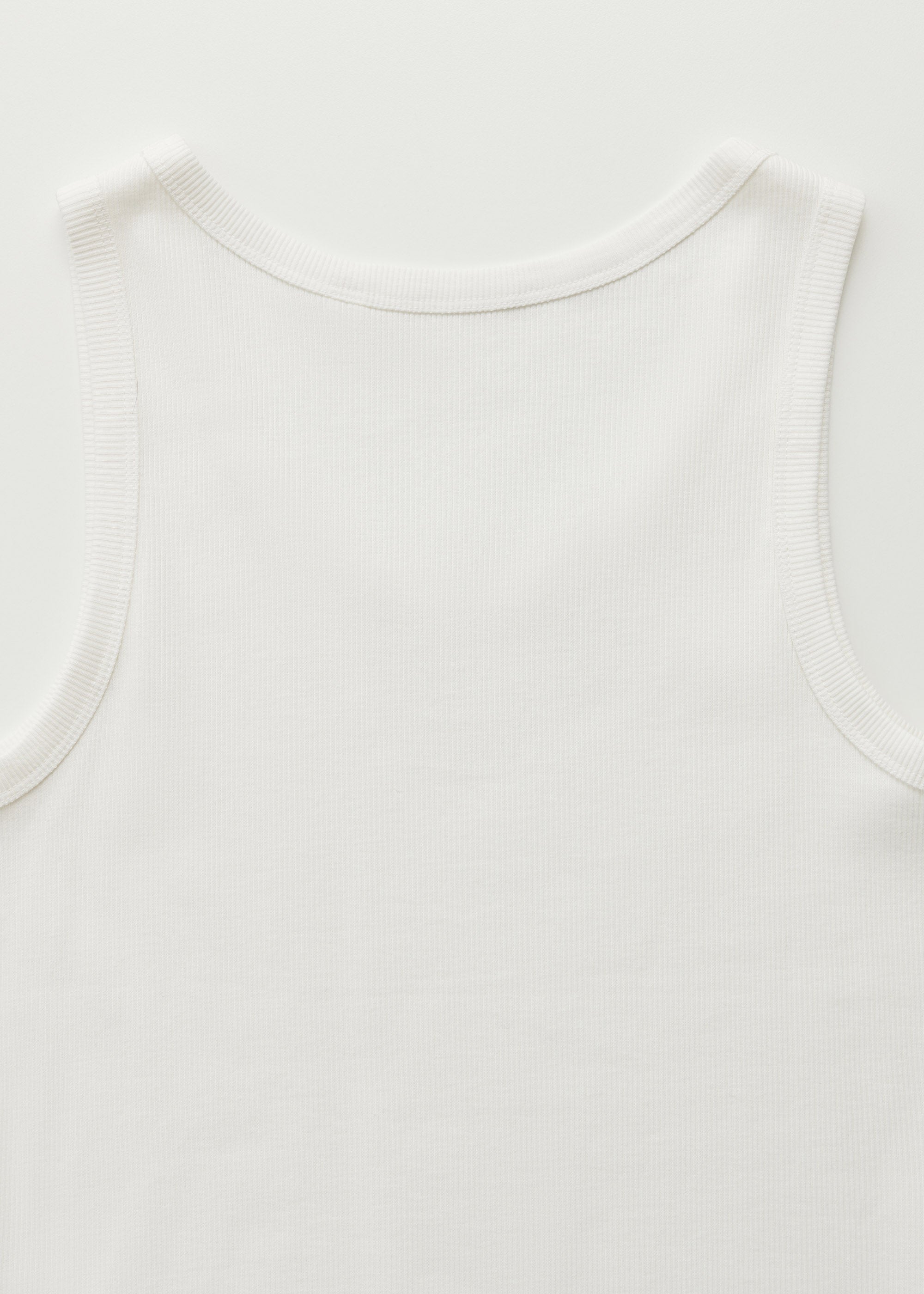 Rib tank top | Off White