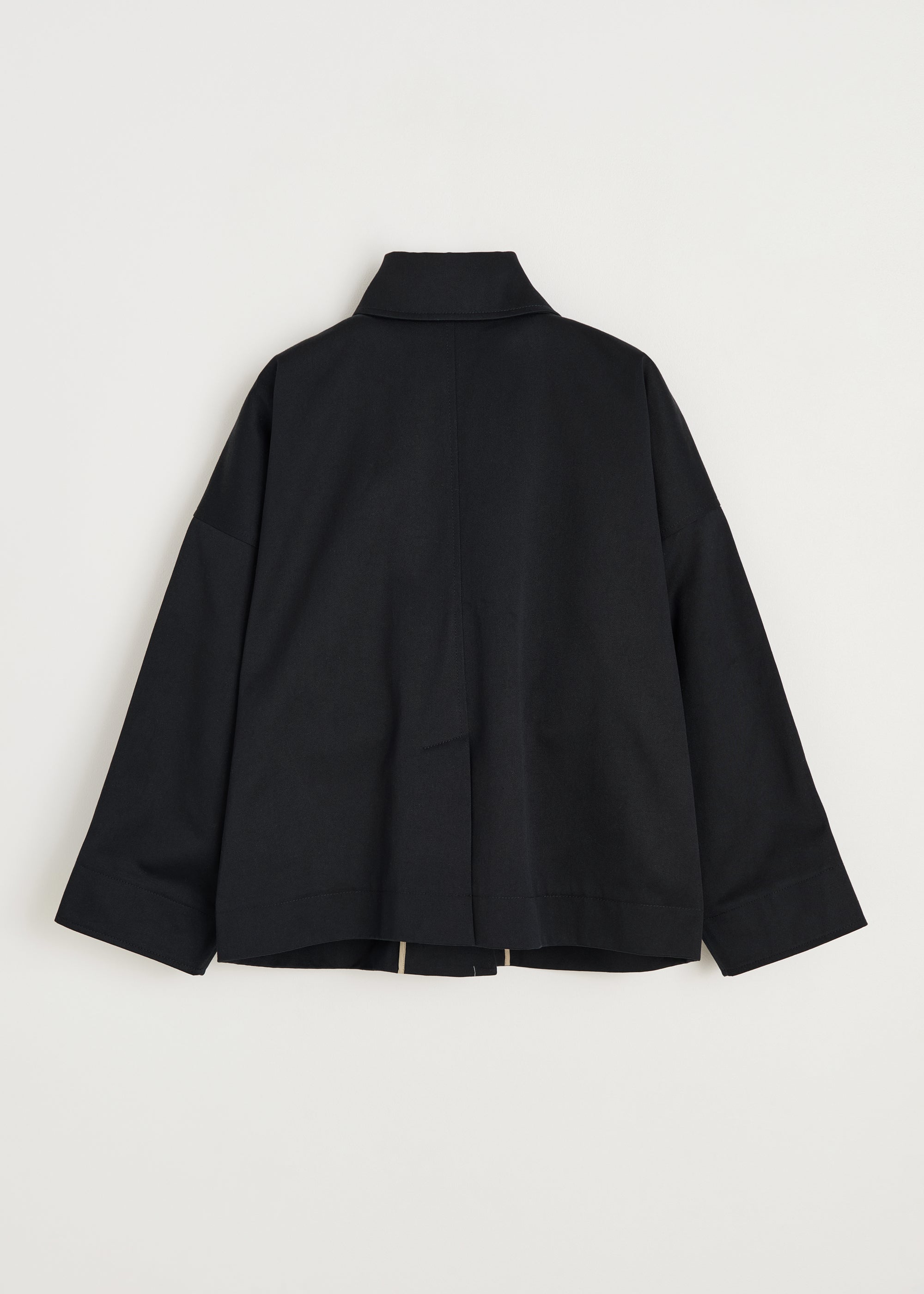 Ritu jacket twill | Black Navy Jacket aiayu