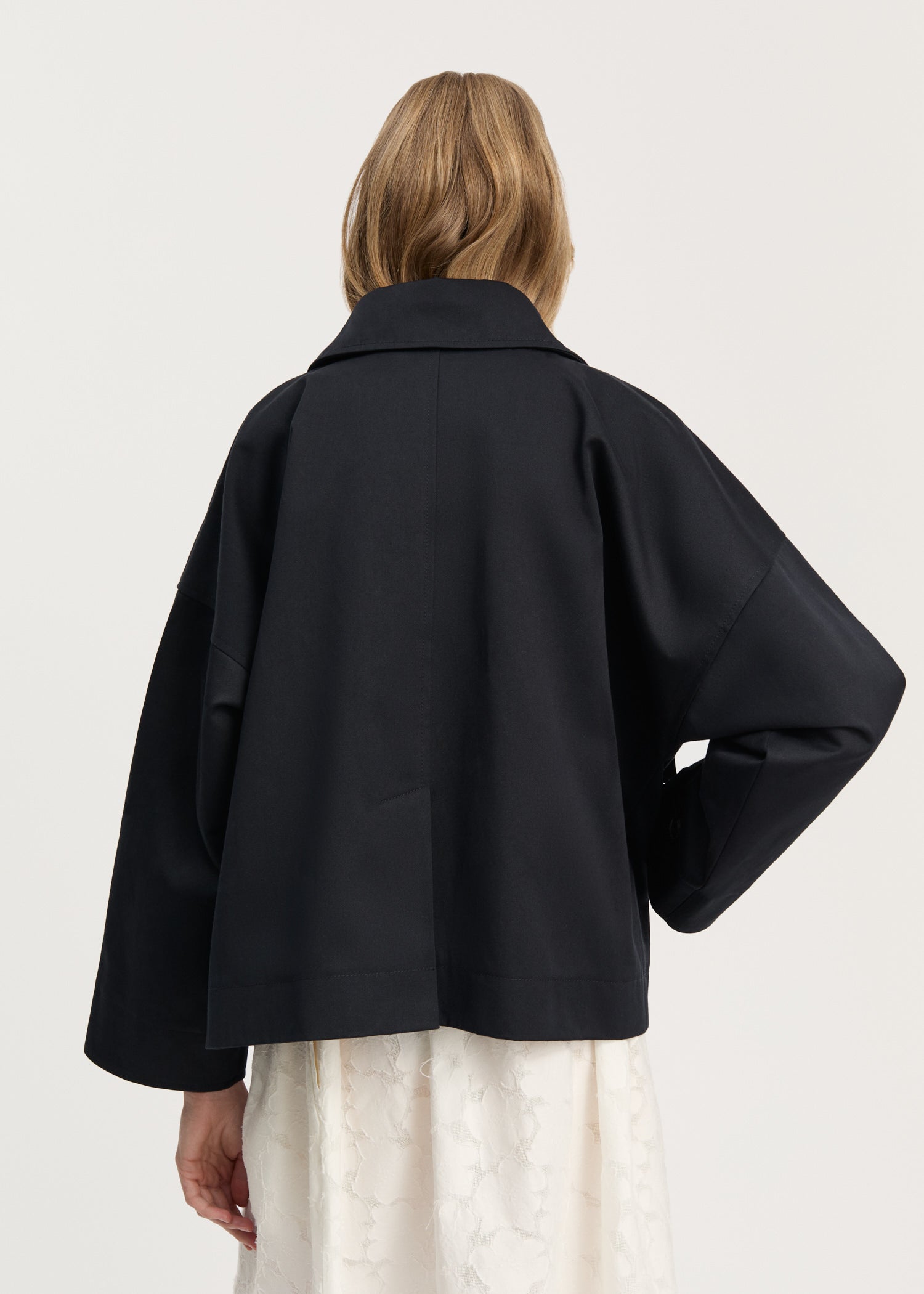 Ritu jacket twill | Black Navy Jacket aiayu