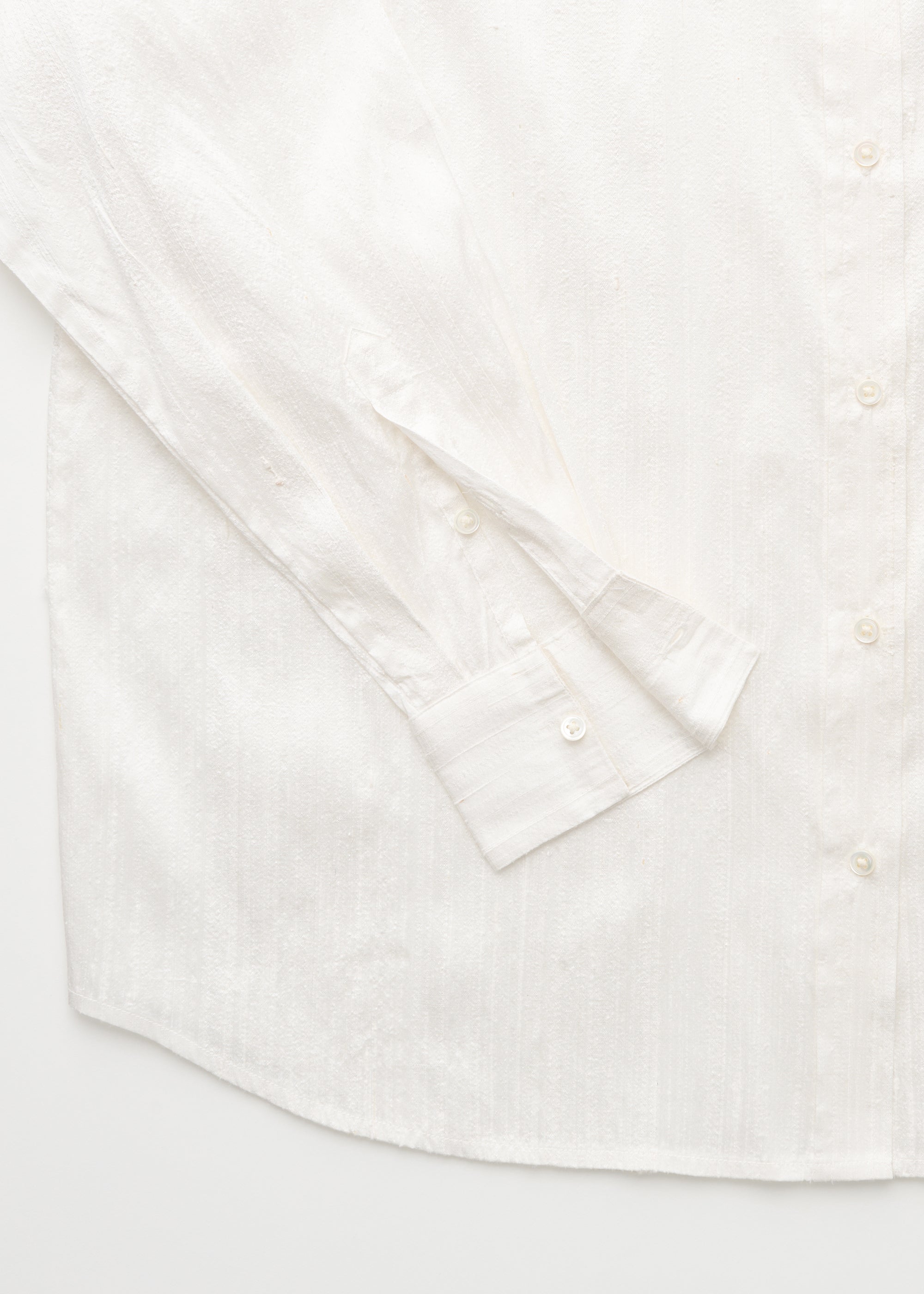 Shirt – recycled silk | Pure Ecru Shirt Woven aiayu