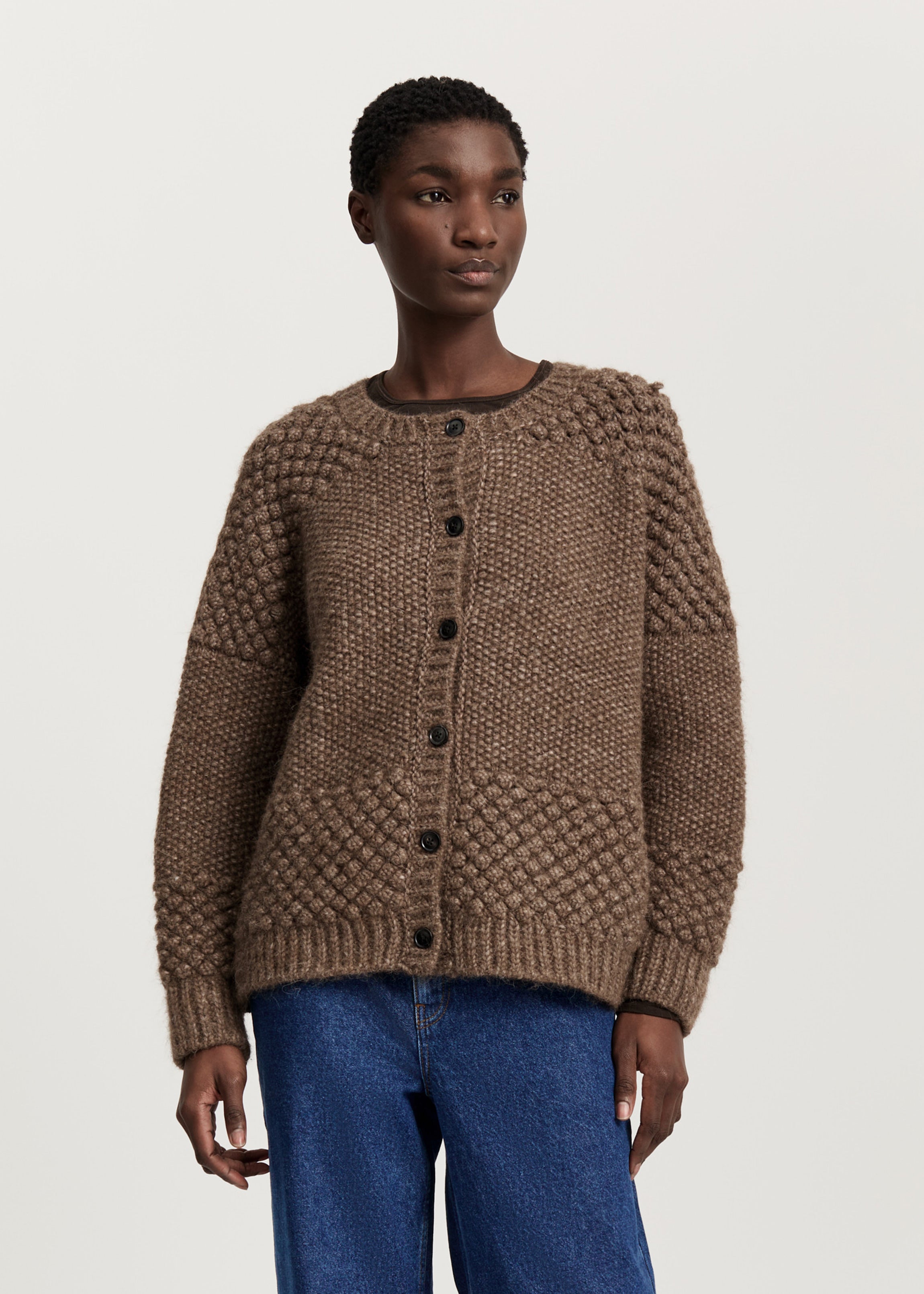 Sierra cardigan – pure llama | Pure Brownie Cardigan aiayu