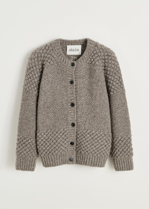 Sierra cardigan – pure llama | Pure Grey Cardigan aiayu