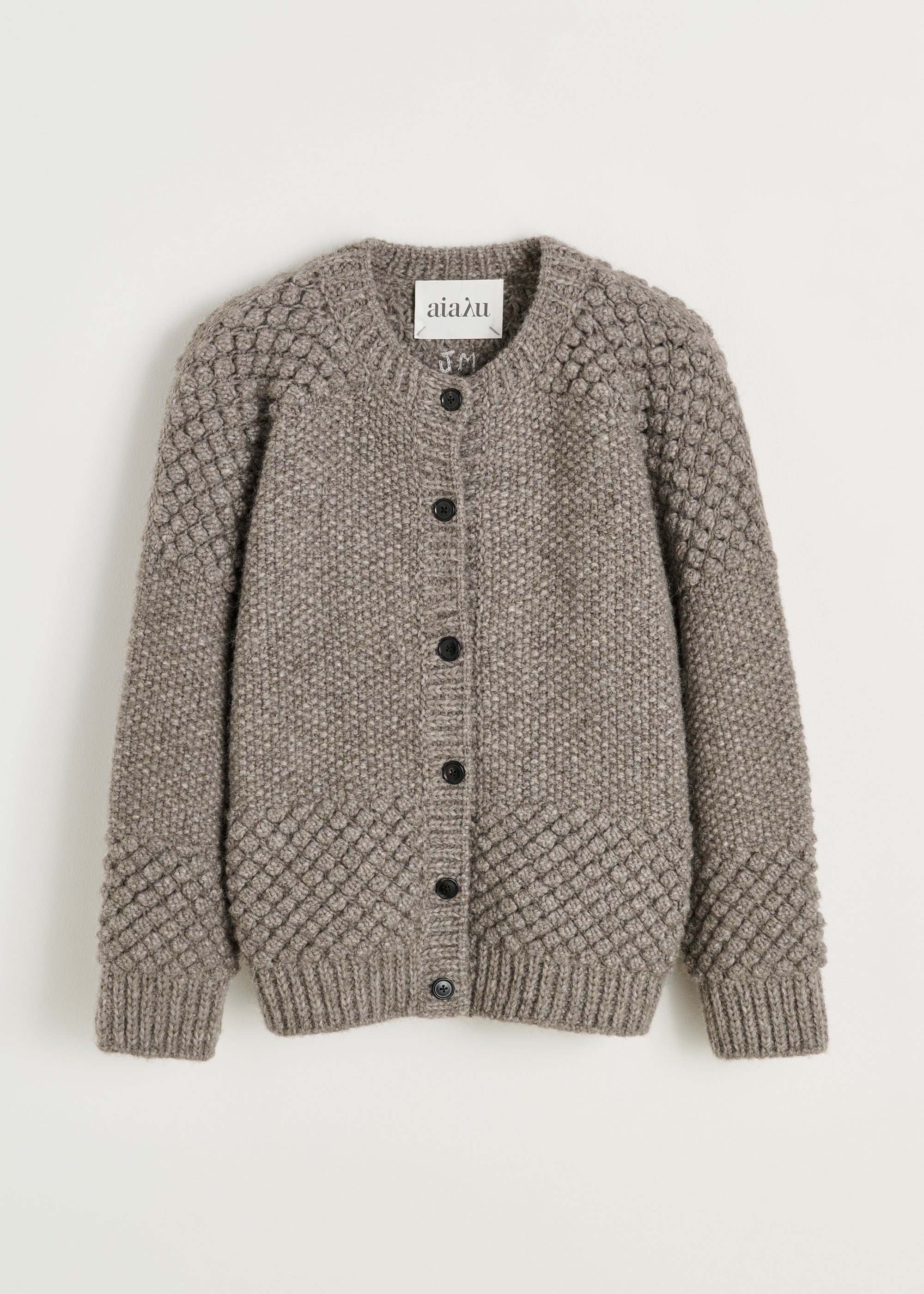 Sierra cardigan – pure llama | Pure Grey Cardigan aiayu