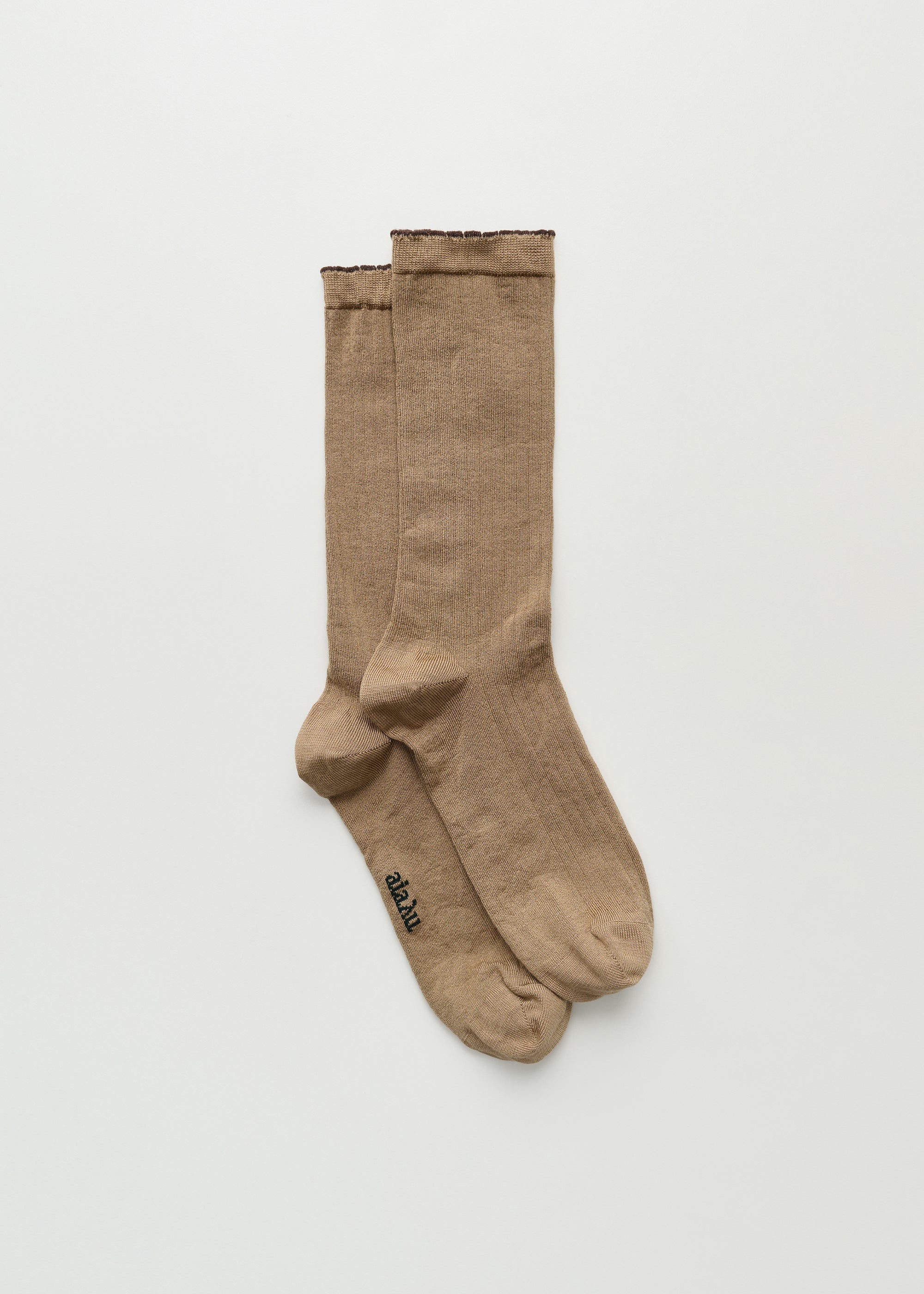 Silk rib socks | Golden Light Socks aiayu