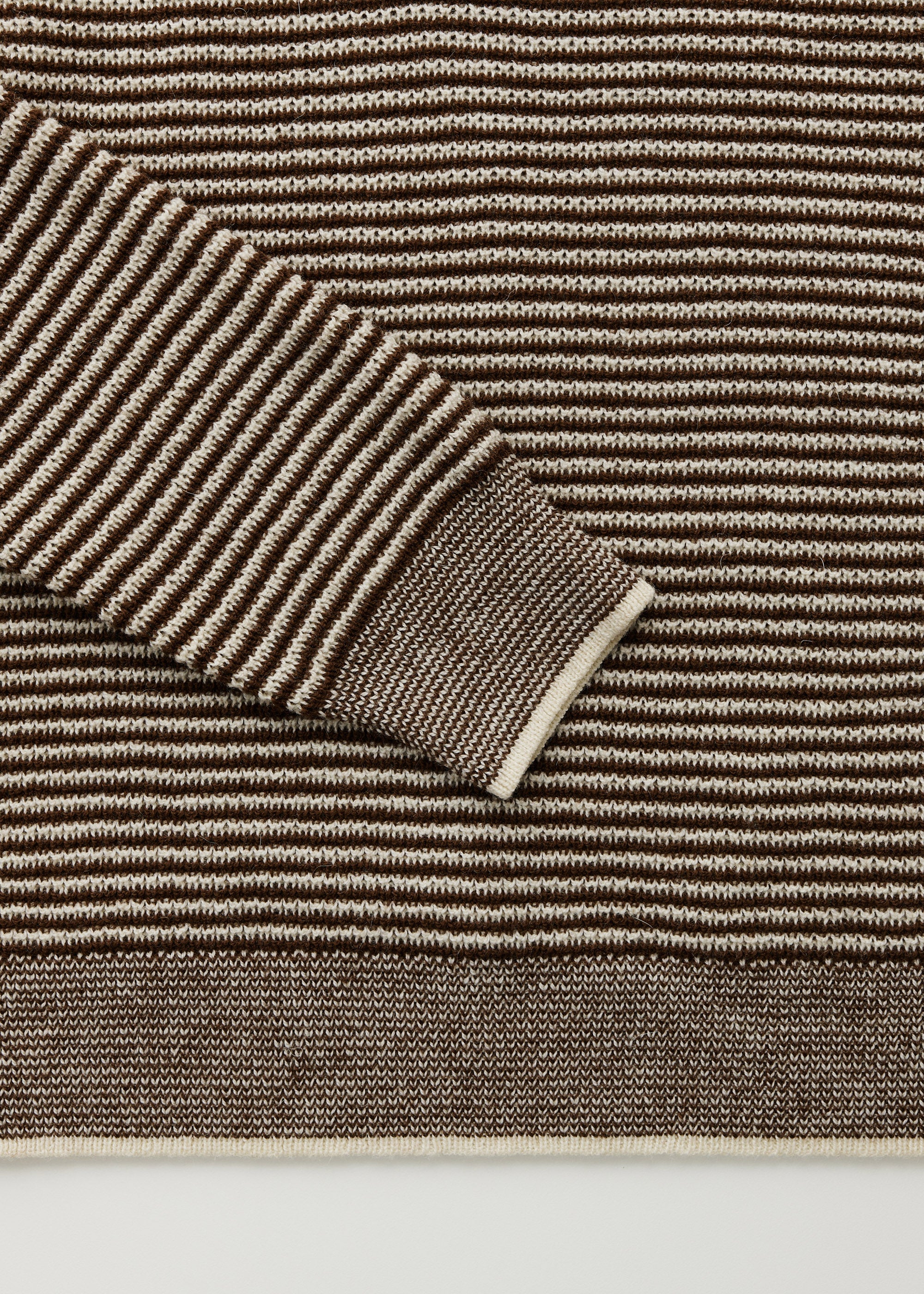 Suki striped sweater - pure llama | Mix Brown Sugar