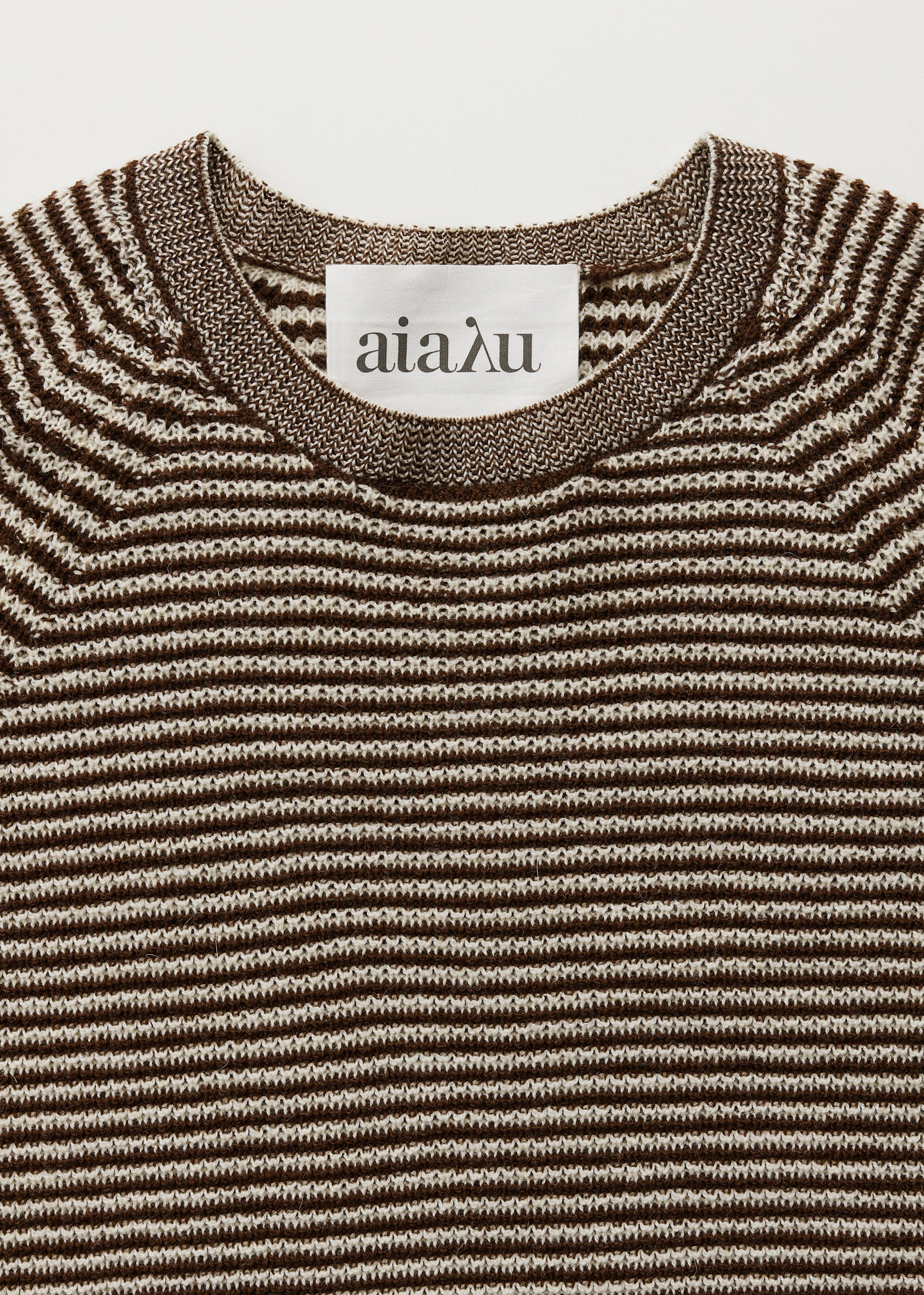 Suki striped sweater - pure llama | Mix Brown Sugar