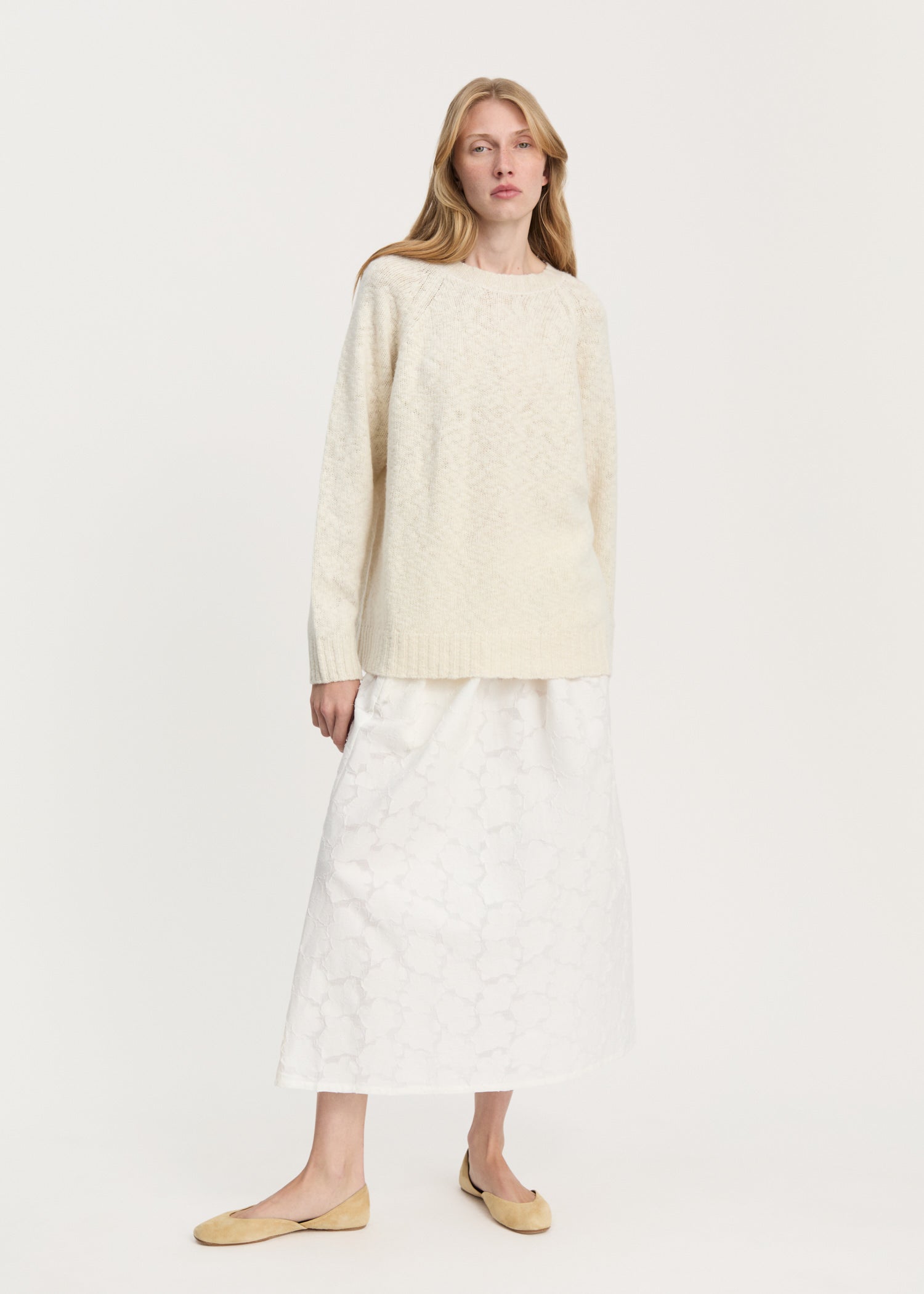 Toba sweater – wool | Pure Ecru Sweater aiayu