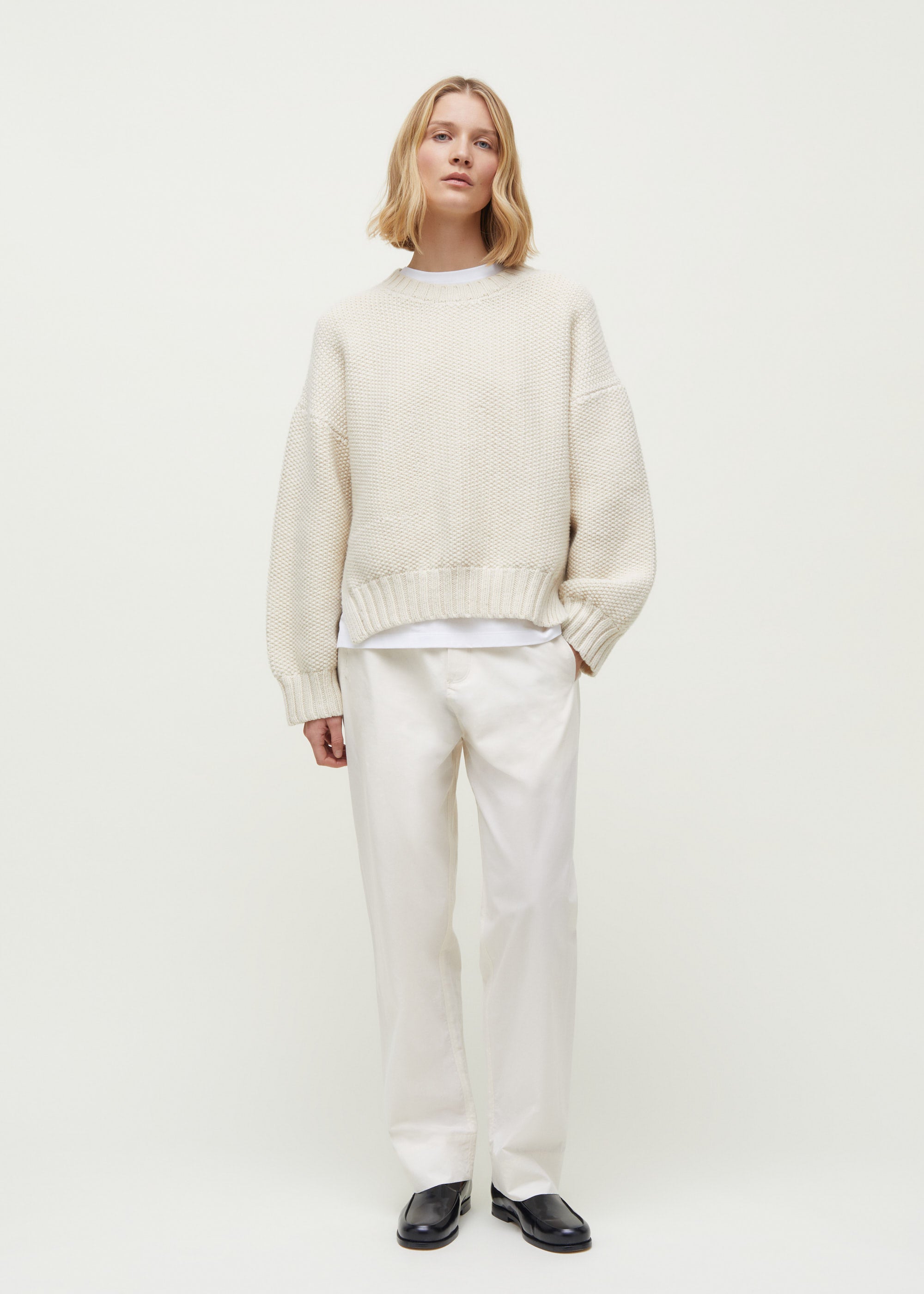 Vetla wool sweater | Pure Ecru