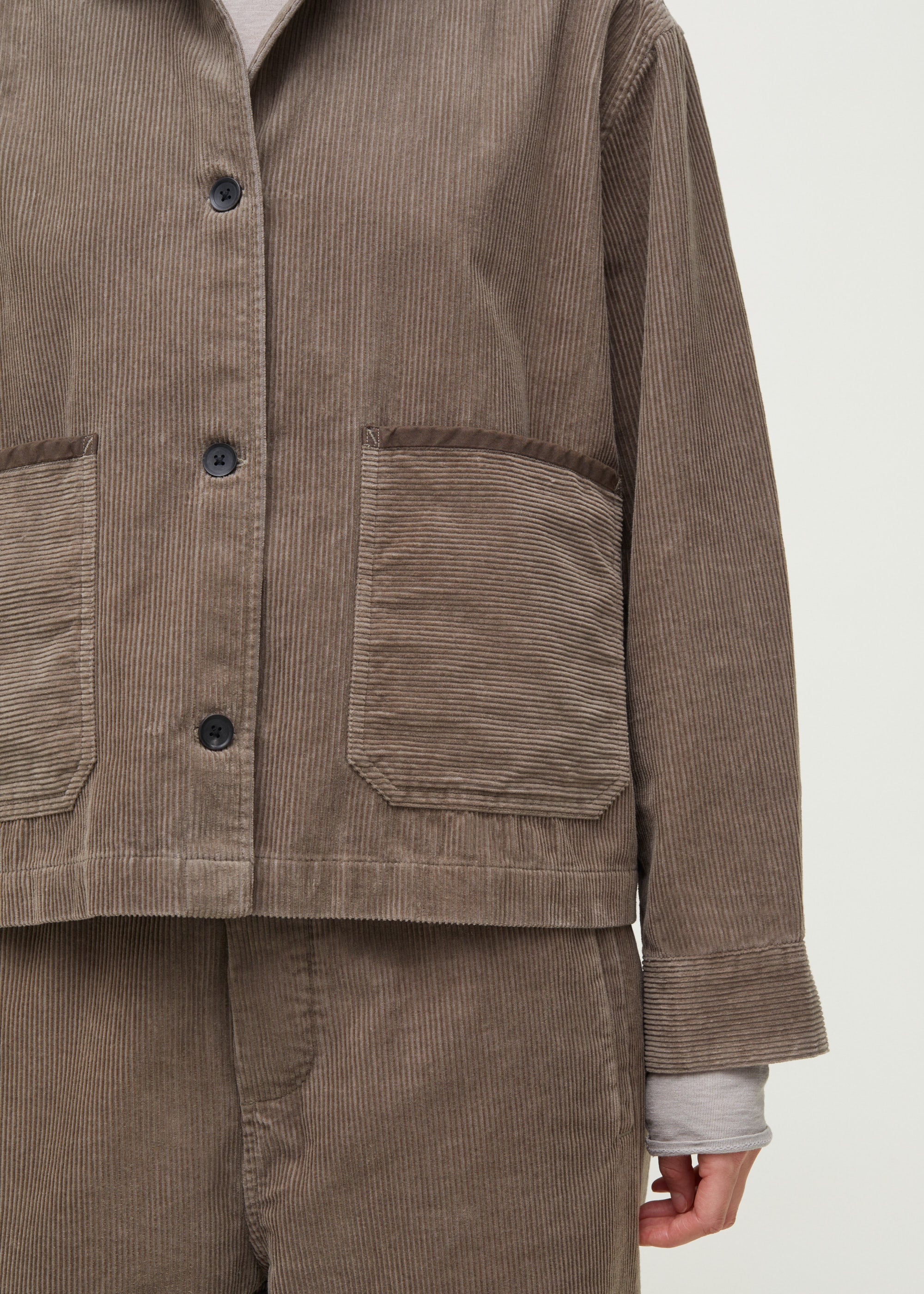 Vinga shirt corduroy | Brown Khaki