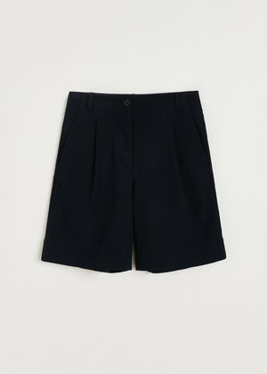 Willy shorts cotton | Navy Shorts aiayu