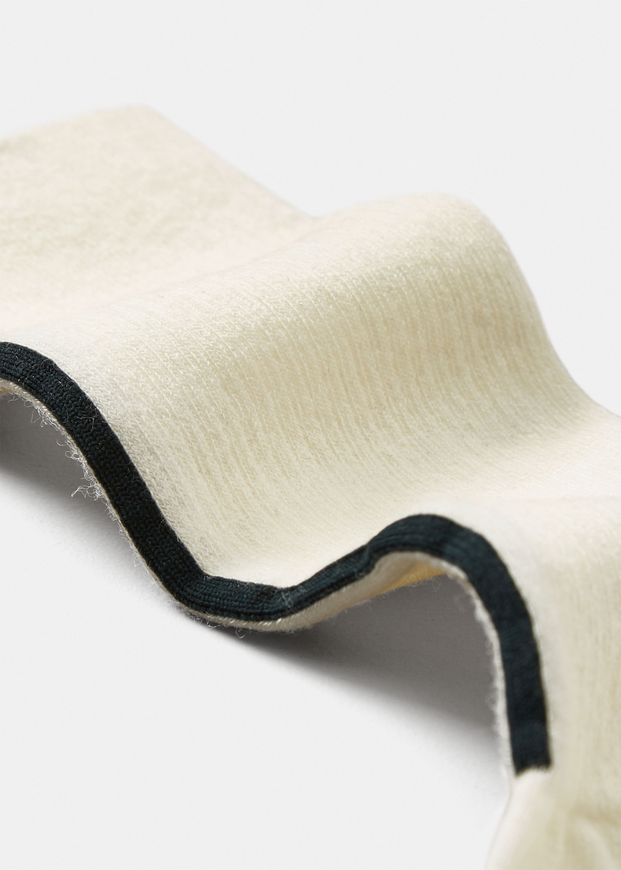 Wool detailed socks | Mix Off White